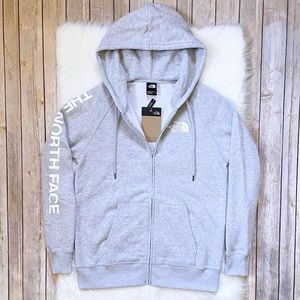 The North Face Women’s Logo Half Dome Full Zip Grey Hoodie